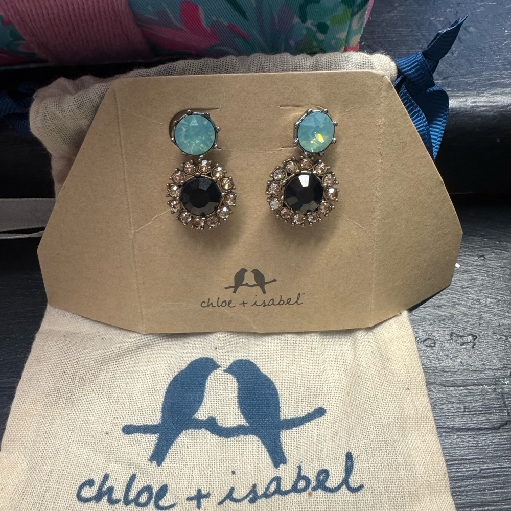 Chloe + Isabel Blue and Black Earrings